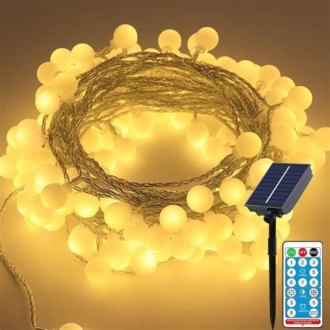 Guirlande Lumineuse Solaire D Extérieur 20M 200Led Guirlande Lumineuse