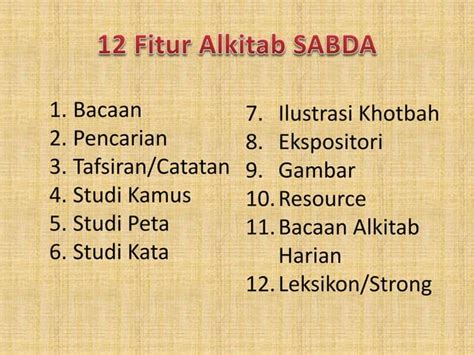 Alkitab SABDA | PPT