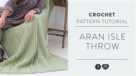 Crochet Aran Isle Throw Tutorial With The Crochet Crowd Youtube