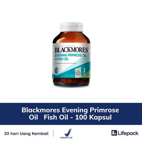 Jual Blackmores Evening Primrose Oil Fish Oil 100 Kapsul LIFEPACK