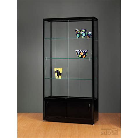 Vitrinenschrank Schwarz Vitrine Mit Unterschrank