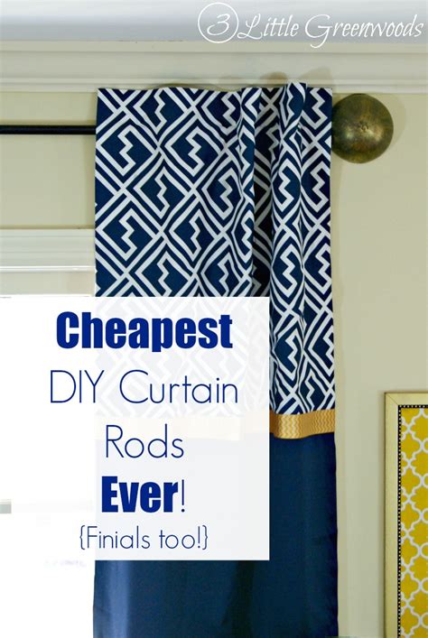 16 DIY Curtain Rods And Finials Crafts - Shelterness