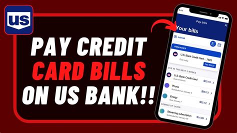 Us Bank How To Pay Credit Card Bills Youtube