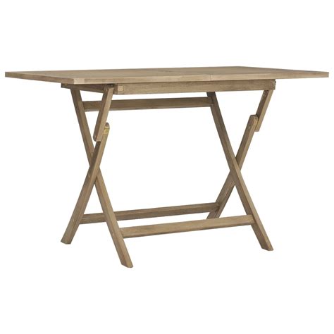 Gartentisch Klappbar Grau X X Cm Massivholz Teak Weddig