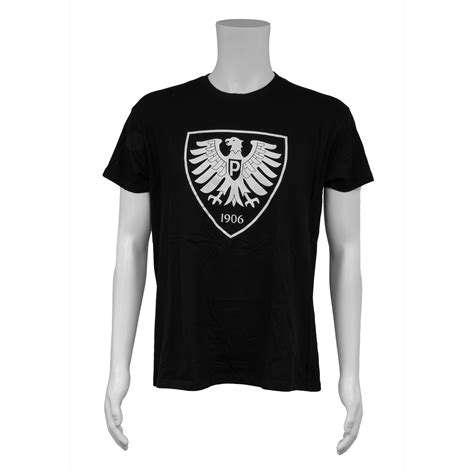 Sportclub Preußen Münster Shirt Basic Männer Schwarz mit weißem Logo