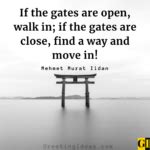 40 Inspiring Gate Quotes And Sayings For Heavenly Life