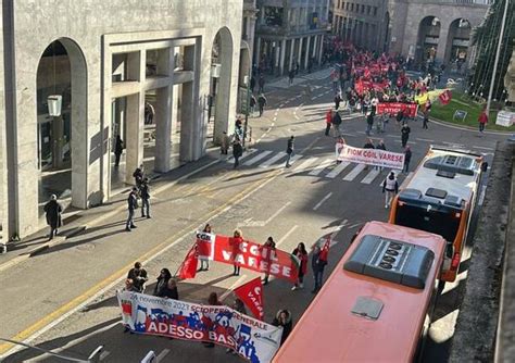 Sciopero Generale Di Cgil E Uil Il Corteo A Varese VareseNews Foto