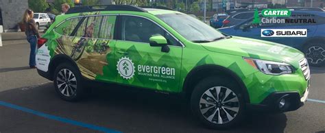 Evergreen gets Powered by Carter Subaru!