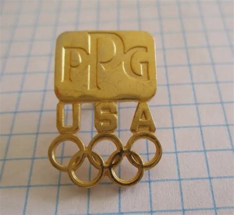 Pins Rare Jeux Olympiques Ppg Usa Vintage Pin S Wxc Eur