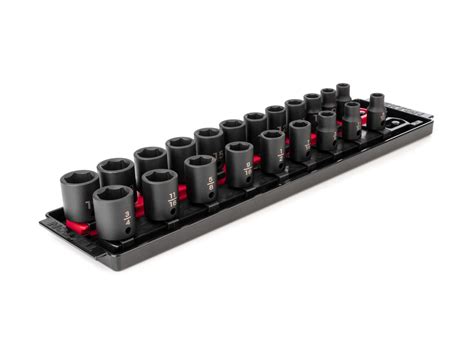 21 Piece 38 Inch Drive 6 Point Impact Socket Set Tekton Sid91200