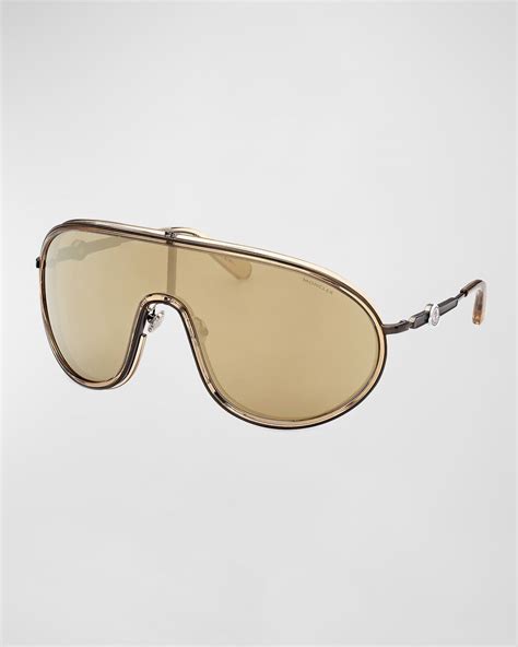 Tom Ford Kyler Metal Shield Sunglasses Neiman Marcus