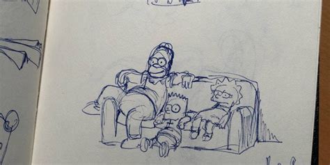 These Original Simpsons Sketches Will Make You Feel Old