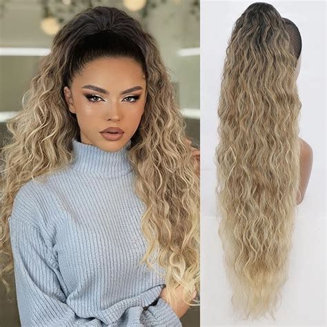 Amazon Orsuncer Ponytail Extension Claw Curly Pony Tail Clip