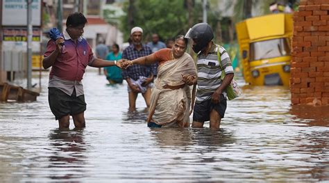 Parts Of Chennai Inundated As Heavy Rainfall Lashes Tamil Nadu