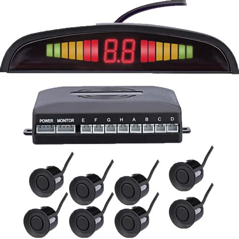 Car Front And Back Led Parking Sensor Kit Sensor Mm Backlight