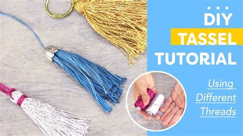 Diy Tassel Tutorial Using Different Threads Youtube