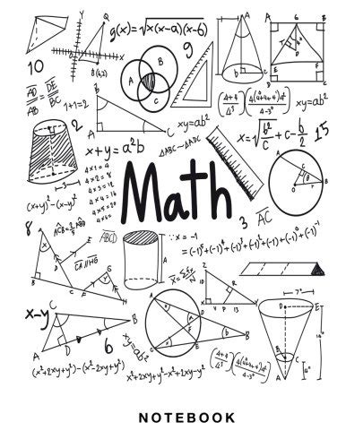 Math Notebook 1 2 Inch Square Graph Paper Pages And White Paper Buy