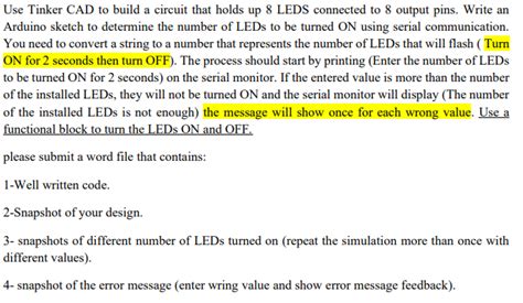 Solved Quickly Use Tinker CAD To Build A Circuit That Holds Chegg