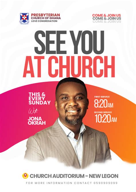 Copy Of See You At Church Poster Postermywall