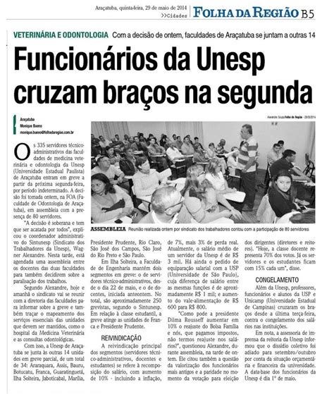 Funcion Rios Da Unesp Cruzam Bra Os Na Segunda Not Cias Atuais