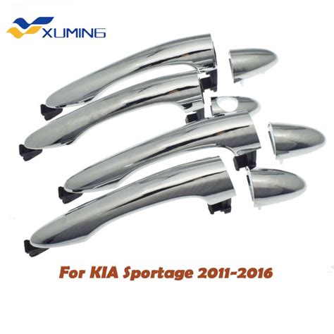 Xuming Chrome Front Rear Left Right Exterior Outside Door Handle For