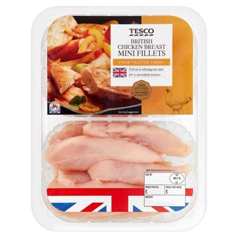 Tesco British Chicken Breast Mini Fillets 500g Tesco Groceries