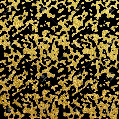 Camouflage Vector Seamless Golden Pattern Abstract Gold Texture