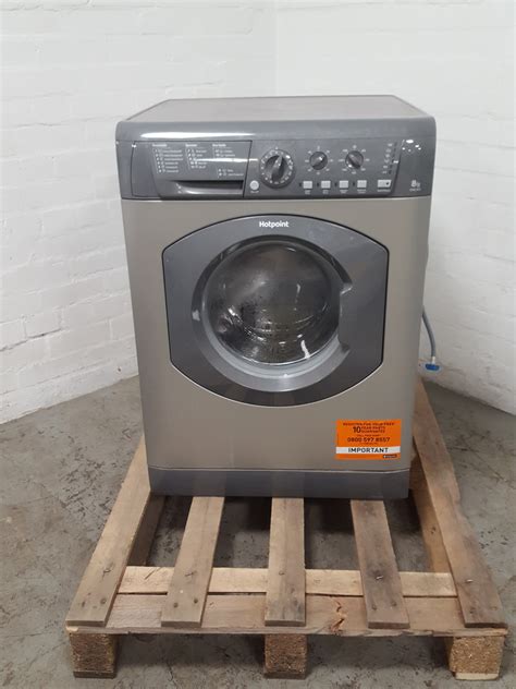 Hotpoint He8l493 Washing Machine 8kg Silver