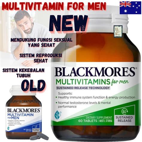 Jual Blackmores Multivitamin For Men Sustained Release 60 Tablets