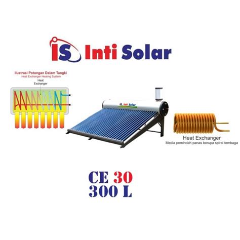 Jual Pemanas Air Matahari INTI SOLAR 30 CE Color Coated 300 Liter