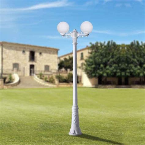 Farola Doble LED Exterior FUMAGALLI GIGI BISSO GLOBE 12W 2xE27