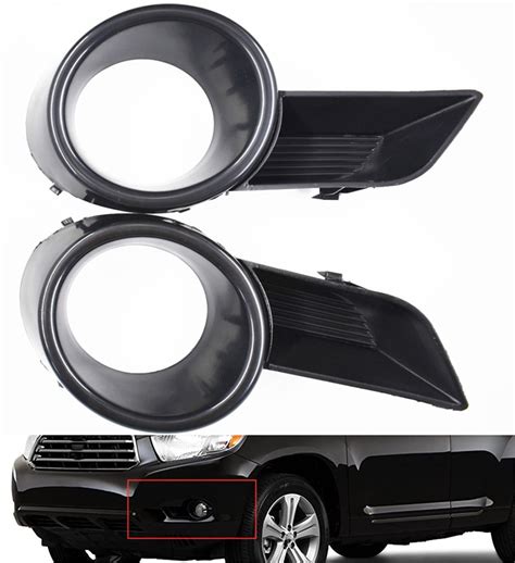 Genrics Pack Front Bumper Fog Light Cover Grilles Replacement For