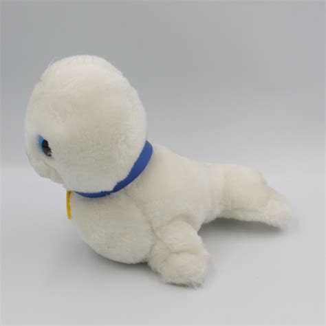 Ancienne Peluche Phoque Blanc BIBIFOC HEUNEC