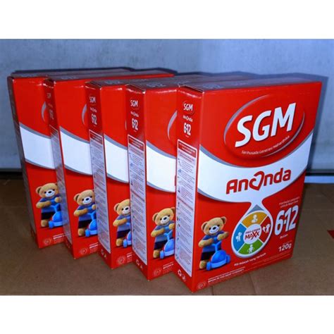 Jual SGM Ananda 600gr 120gr X 5 Kotak 0 6 6 12 Bln Shopee Indonesia