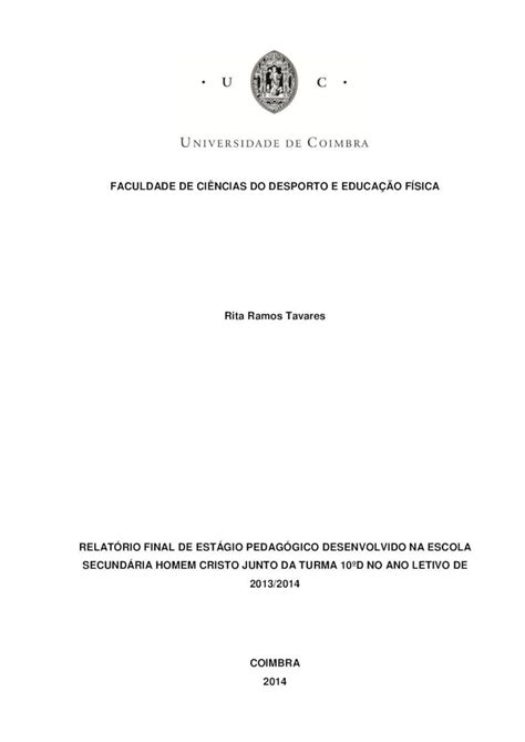 Pdf Faculdade De Ci Ncias Do Desporto E Educa O Educa O