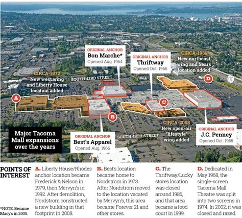 Tacoma Mall Map - Stefa Emmalynn