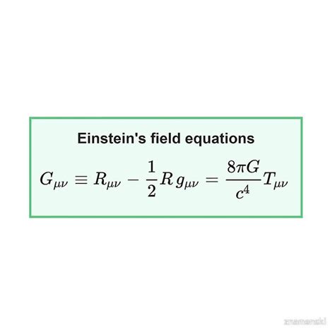 Physics General Relativity Einsteins Field Equations Physics General Relativity