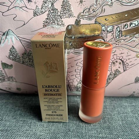 Lancome LAbsolu Rouge Intimatte French Nude Soft Matte Liquid Lip