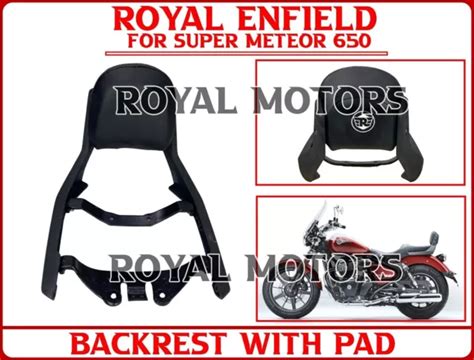 ROYAL ENFIELD DOSSIER AVEC PAD Pour Super Meteor 650 Avec