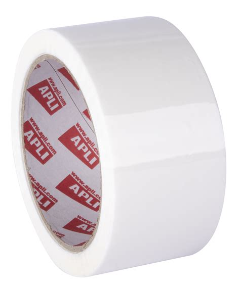 Precinto BASIC PP acrílico blanco 48 mm x 66 m 25 μm APLI