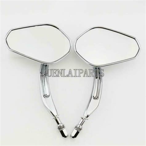 Chrome Motorcycle Rear View Side Mirrors For Harley Davidson Touring Ebay