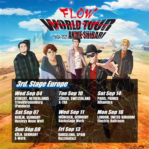 『flow World Tour Anime Shibari 2024 2025』announcing Our 3rd Stage Europe News Flow