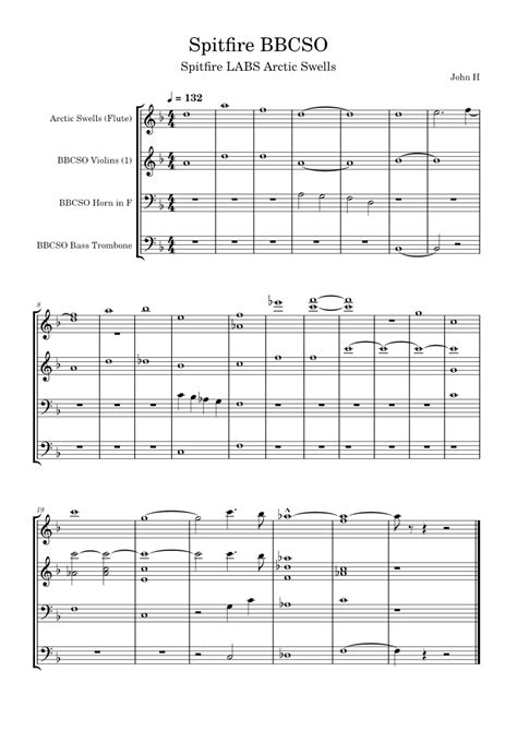 Op 2 With Spitfire Audio Sheet Music For Piano Flute Violin Viola Mixed Quartet