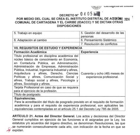 Mediante decreto Distrito oficializa creación del Instituto de Acción