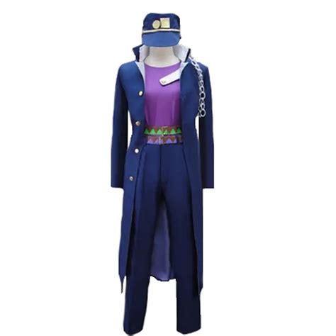 Jojos Bizarre Adventure Kujo Jotaro Unisex Anime Cosplay Costume With