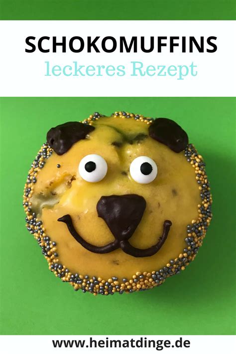 Rezept für leckere Schokomuffins mit richtig großen Schokostücken für