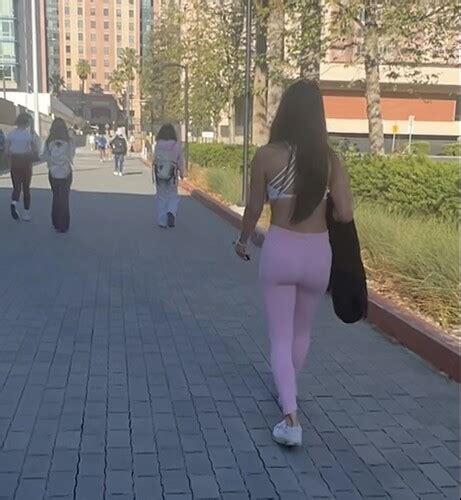 Tight Asian Slut Pink Leggings Thick Ass Duo In Leggings Face Shots Spandex Leggings