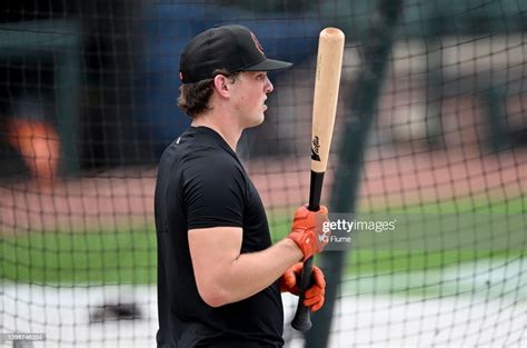 Adley Rutschman Of The Baltimore Orioles Takes Batting Practice News