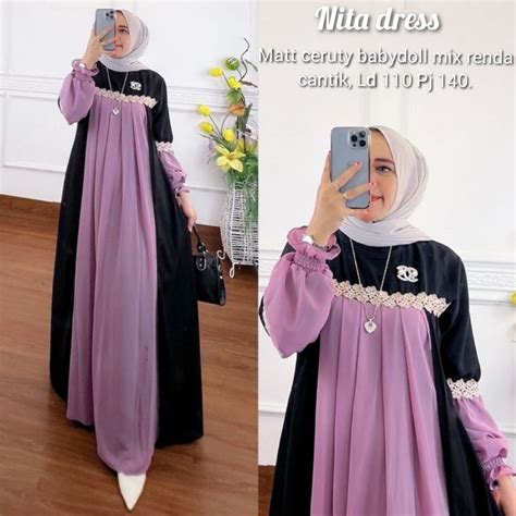 Jual Nita Dress Label Madani Shopee Indonesia