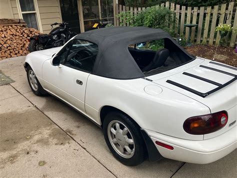 1991 Mazda Mx 5 Miata Convertible White Rwd Manual Classic Mazda Mx 5